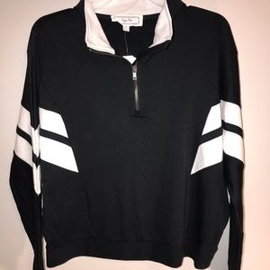 Hippie Rose Cropped Quarter-Zip Jacket